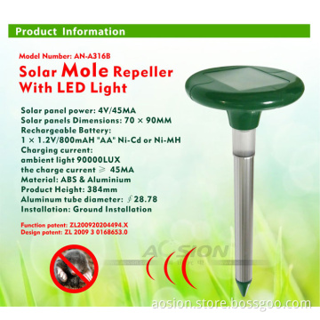 Outdoor Garden Rat Repeller with LED